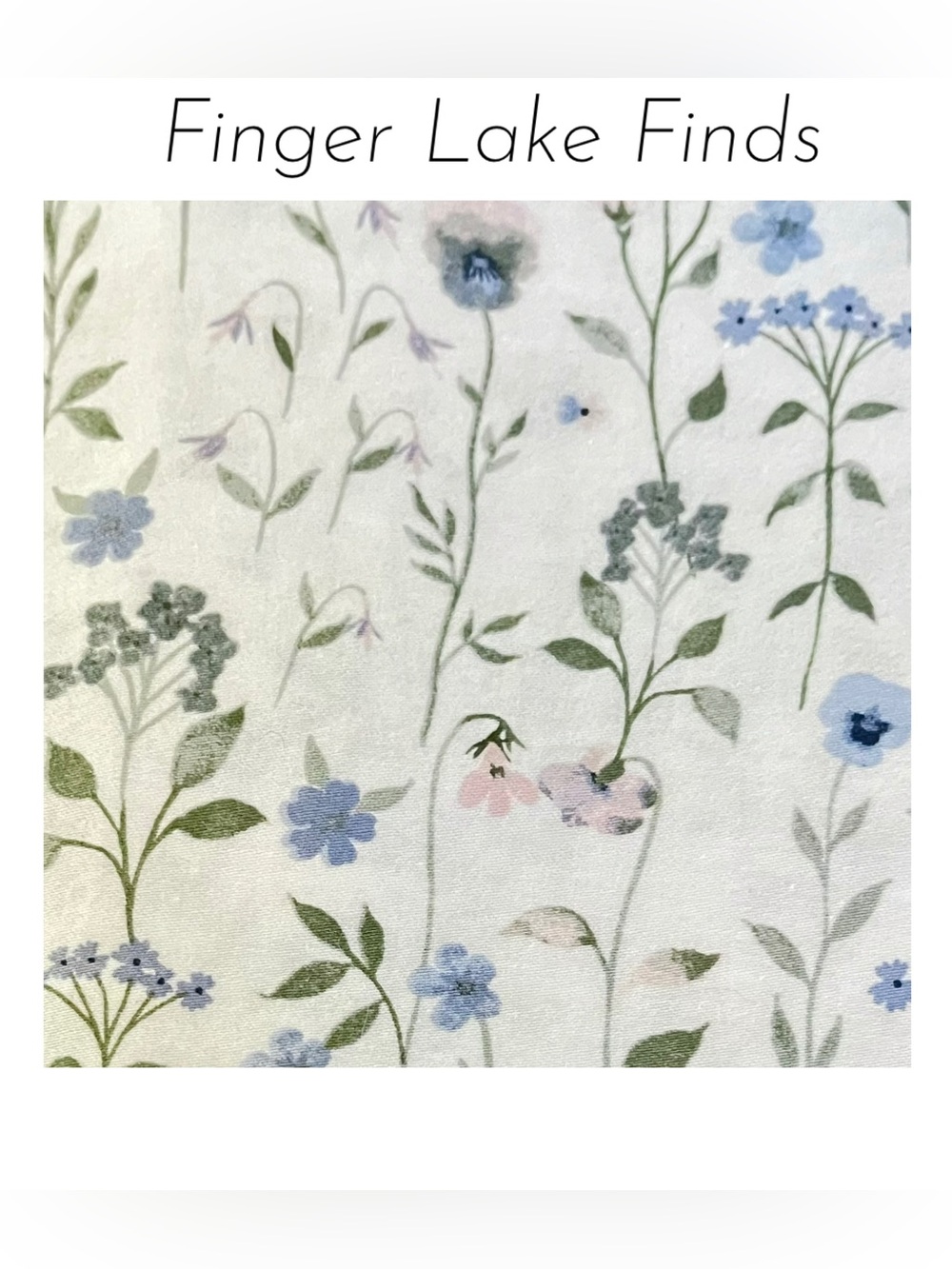 Shabby Chic 100% Cotton Floral Top Sheet, Full